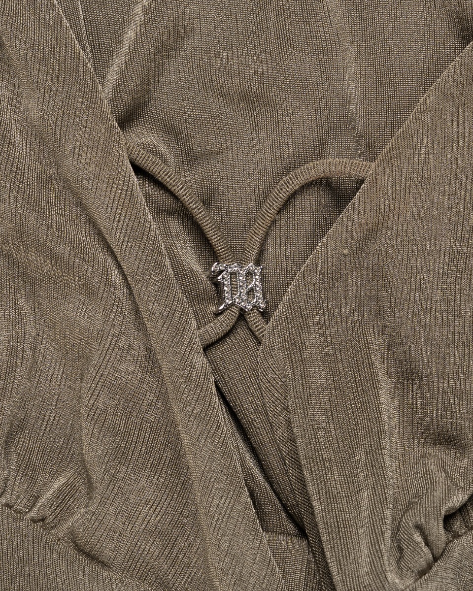 MISBHV 1-OF-1 drape lace beige dress thumbnail