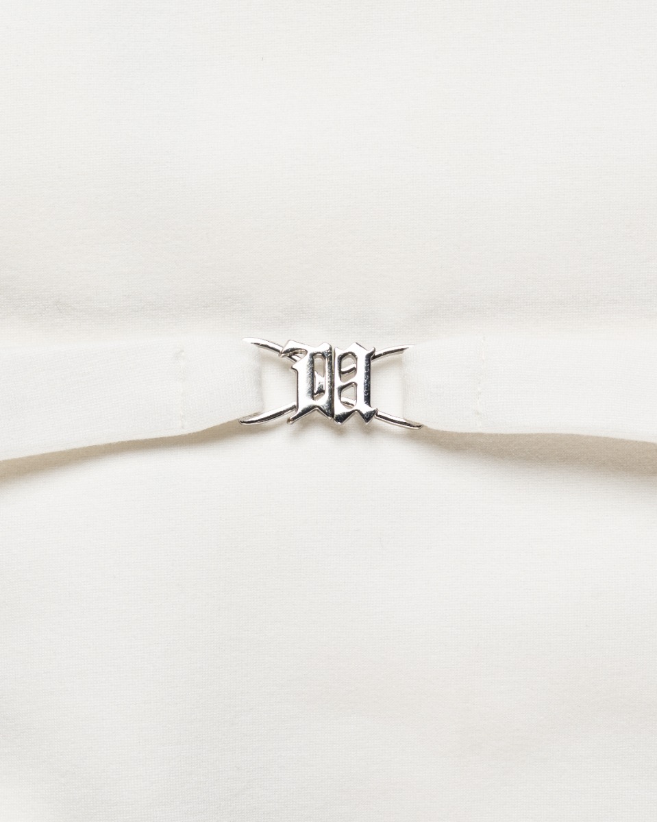 MISBHV 1-OF-1 metal frame open back white dress thumbnail