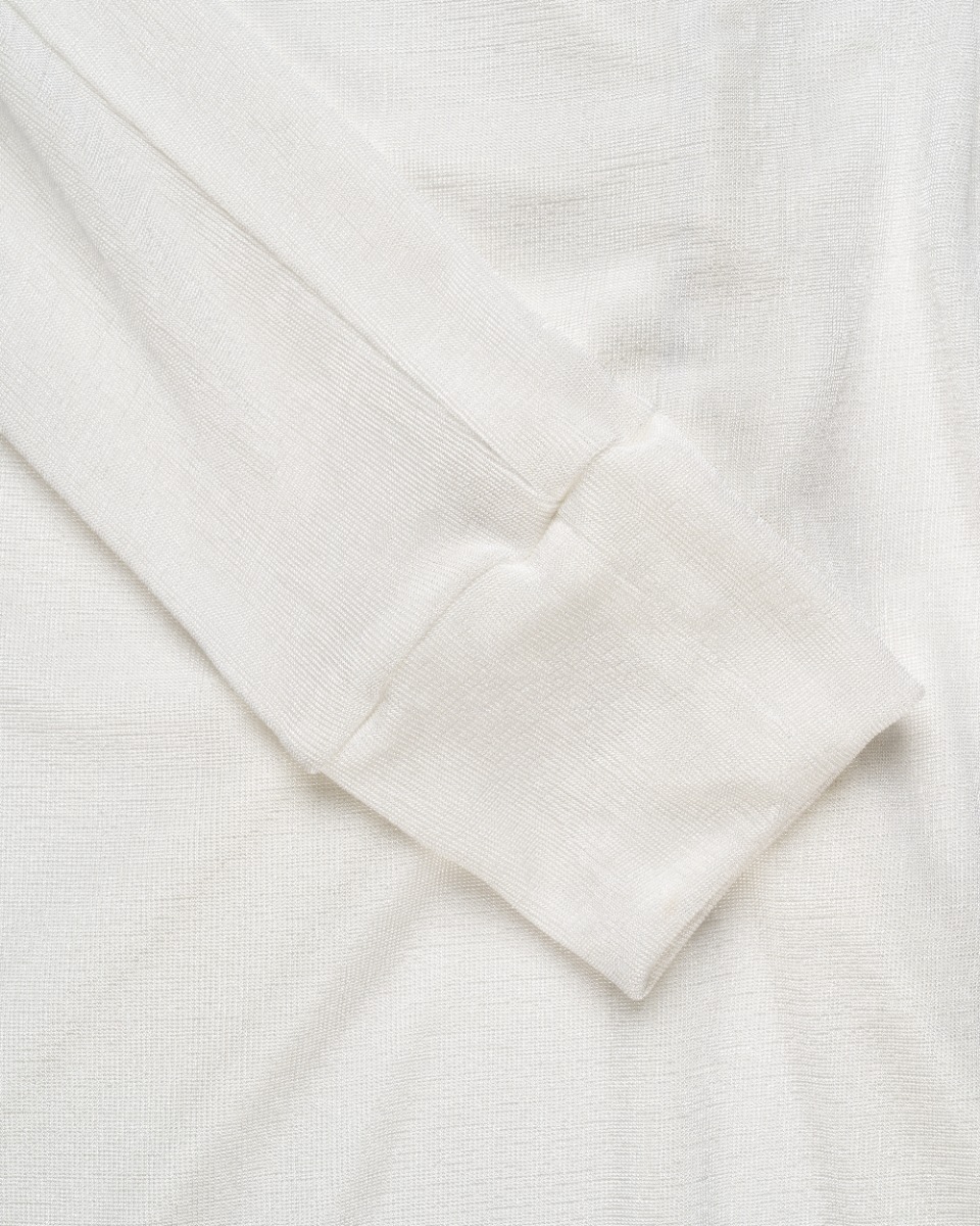 MISBHV 1-OF-1 open shoulders white long sleeve dress thumbnail