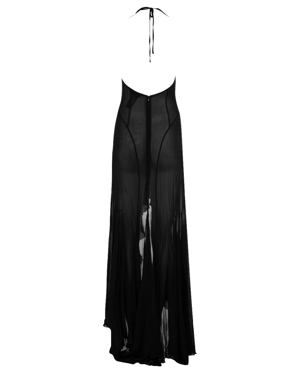 MISBHV 1-OF-1 single-shoulder ruched black dress thumbnail