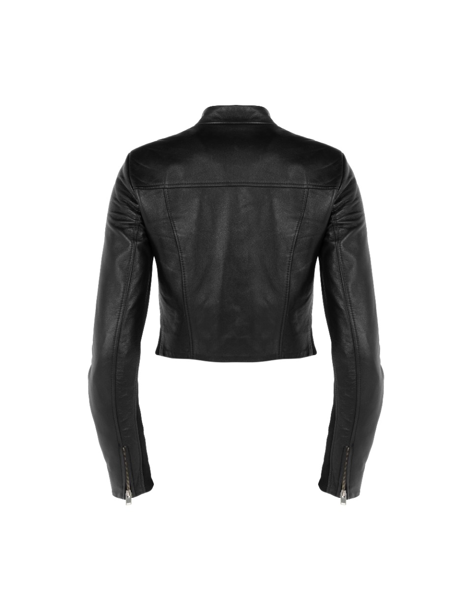 MISBHV corset faux-leather biker jacket thumbnail
