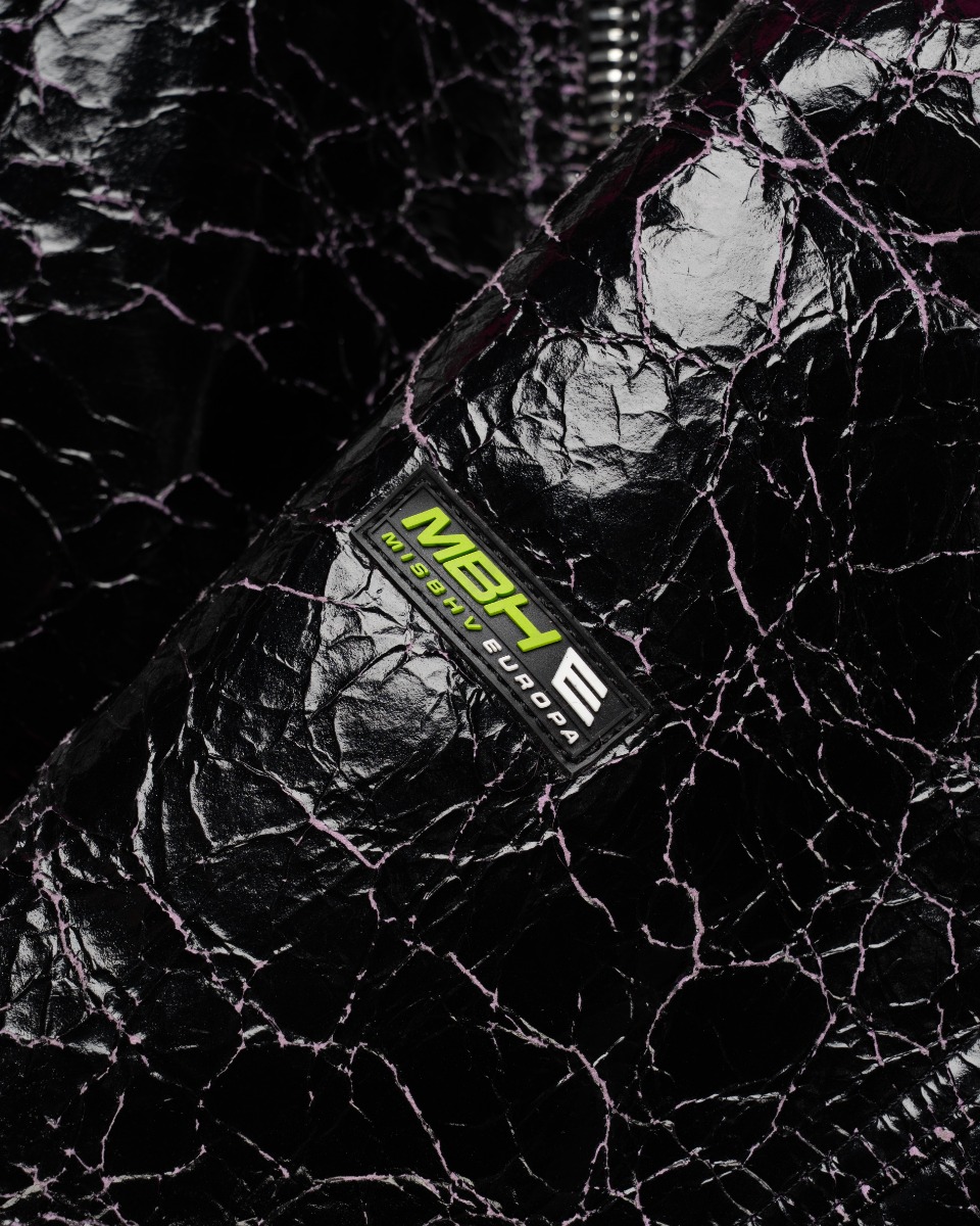 MISBHV crinkled faux-shearling pilot jacket thumbnail