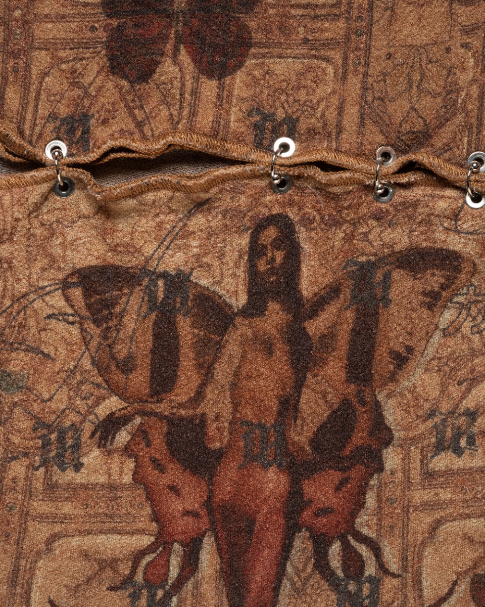 MISBHV pierced brown mesh top thumbnail