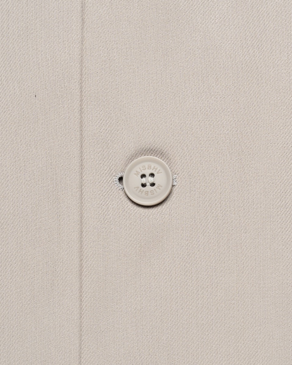 MISBHV Taupe beige oversized blazer jacket thumbnail