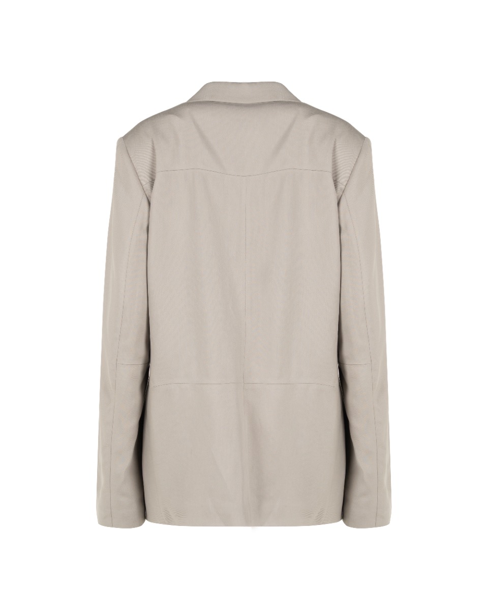 MISBHV Taupe beige oversized blazer jacket thumbnail