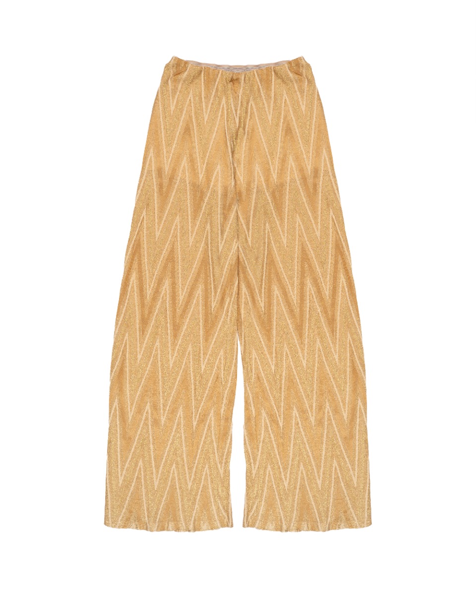 Missoni Palazzo gold metallic flared pants - XS thumbnail