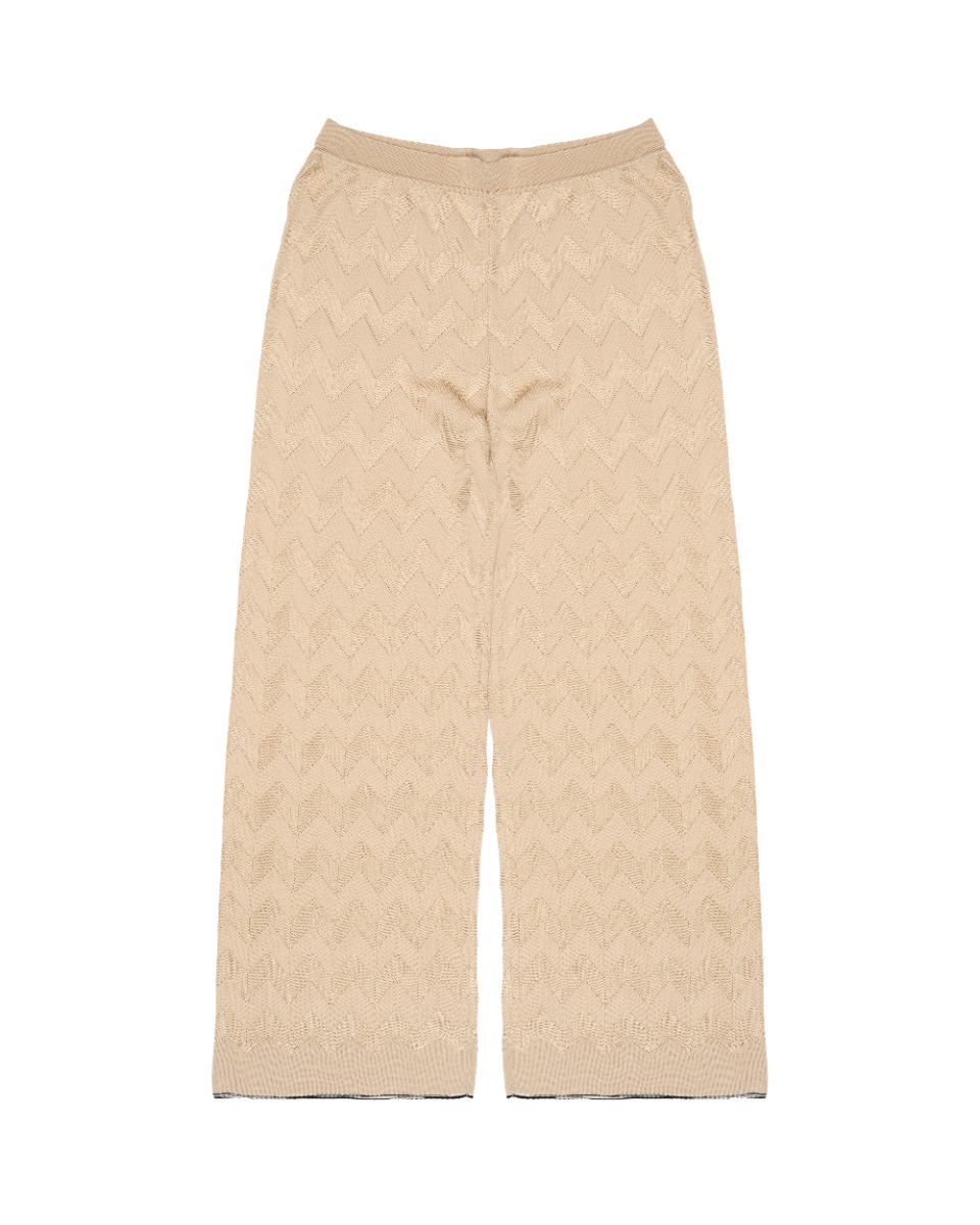 Missoni Palazzo zigzag gold pants thumbnail