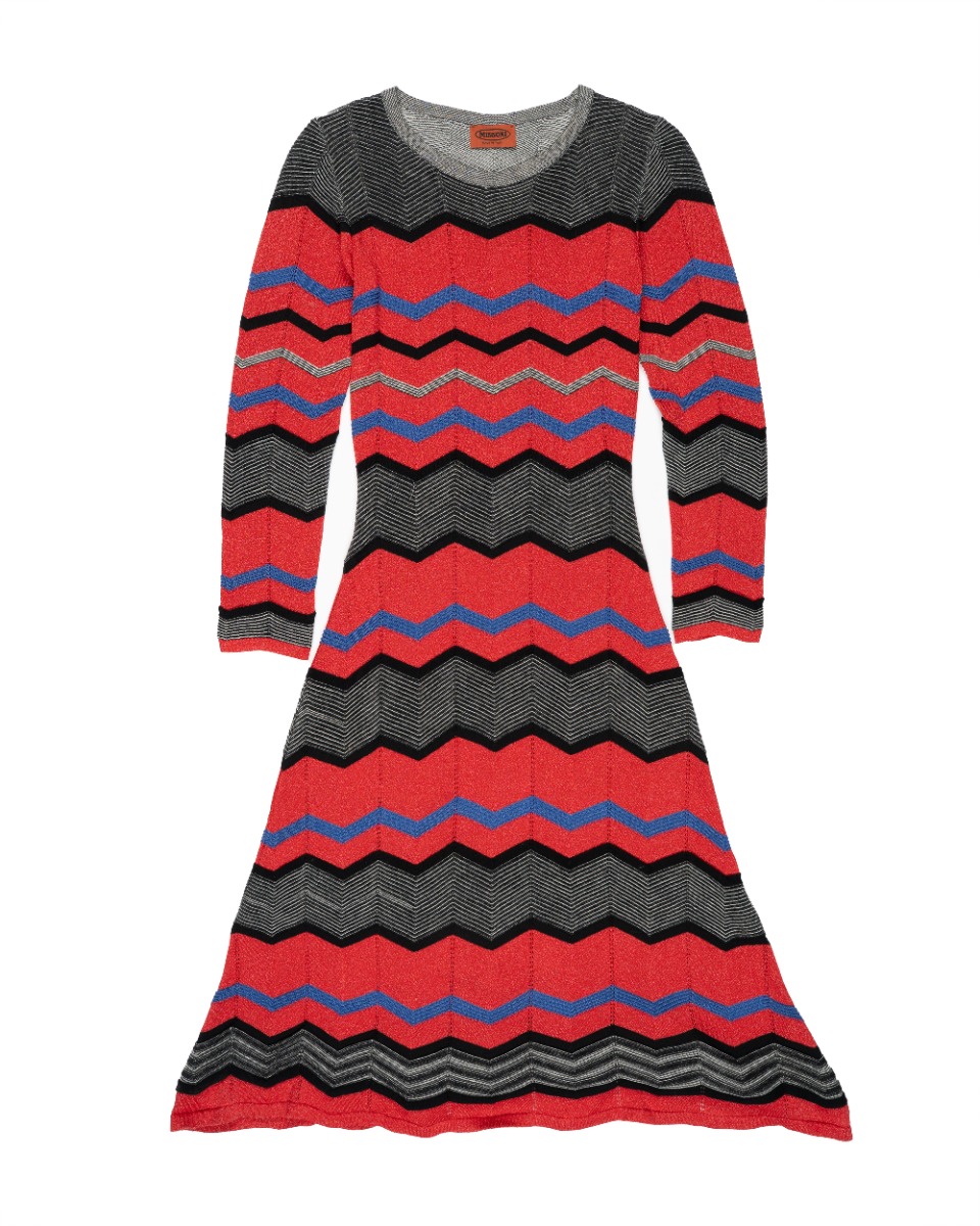 Missoni zigzag viscose full dress thumbnail