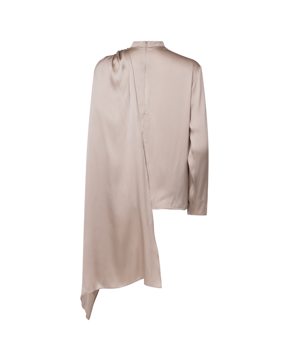 Magda Butrym cape-effect silk blouse thumbnail