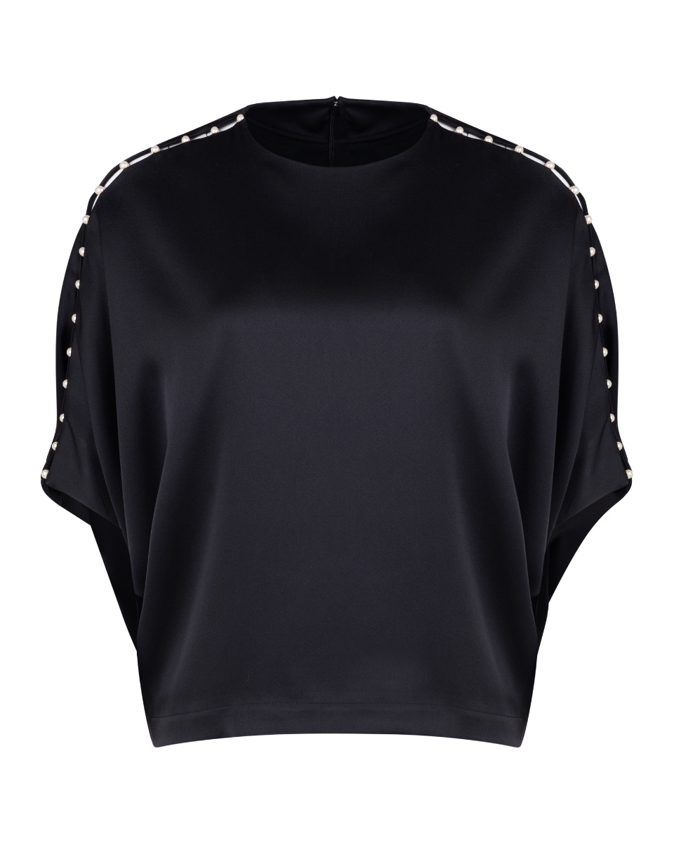 Chloé pearl embelished silk blouse thumbnail