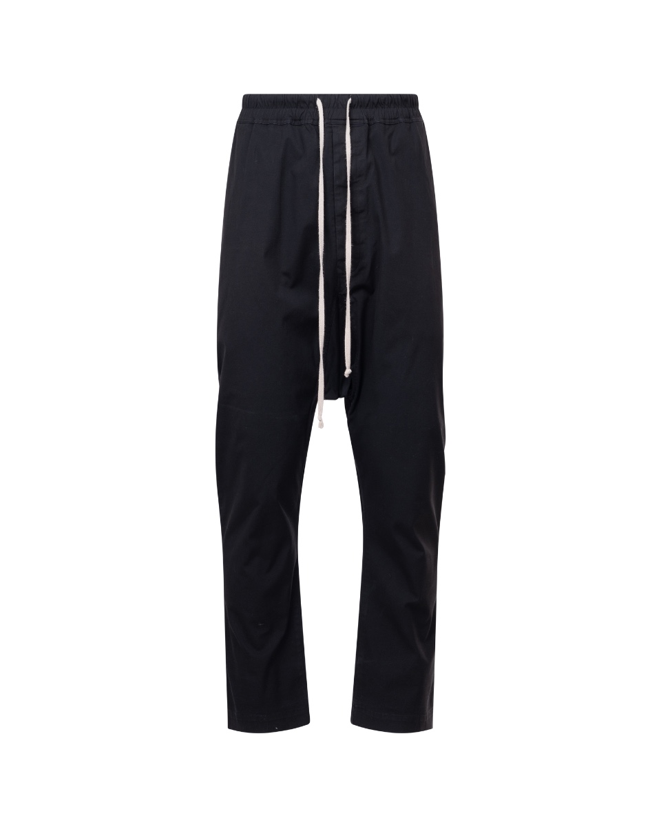 Rick Owens "CYCLOPS" black drop-crotch pants thumbnail