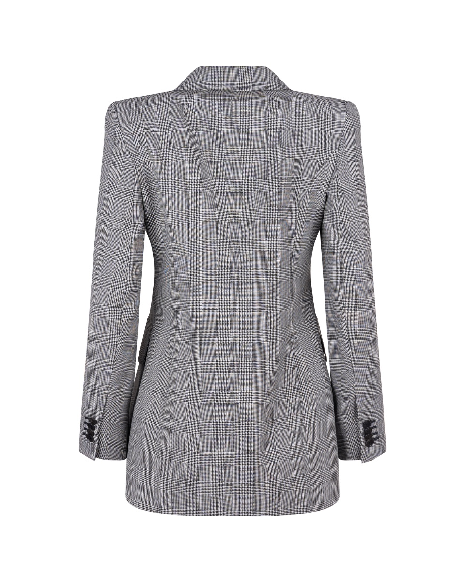 Balenciaga hourglass tartan blazer jacket thumbnail