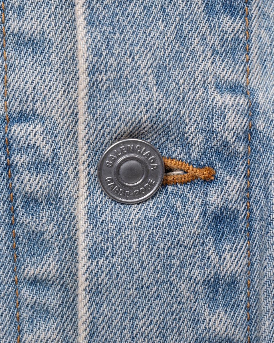 Balenciaga Garde-Robe Hourglass washed jeans jacket thumbnail