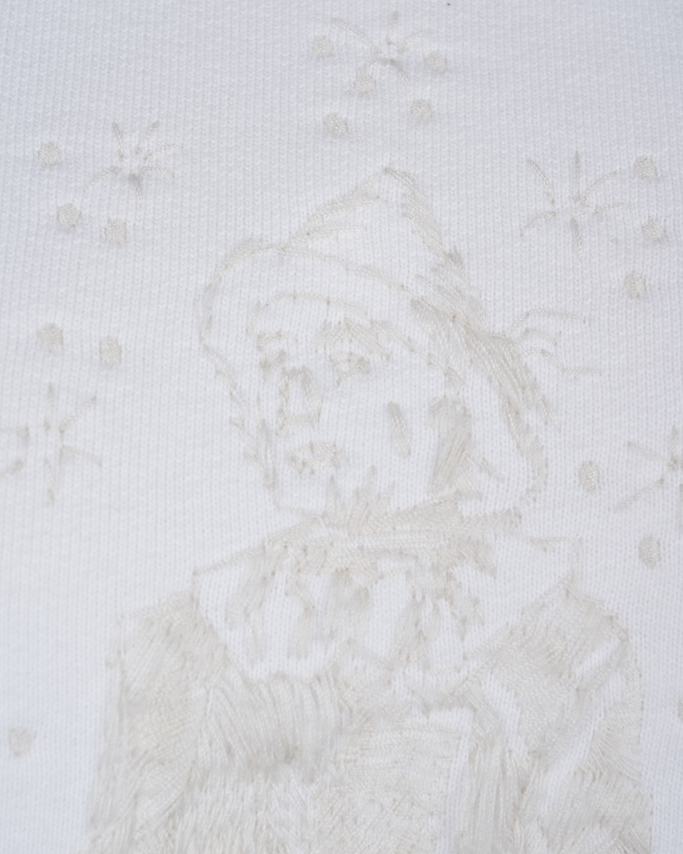 Louis Vuitton "Visit OZ" embroidered white crewneck thumbnail