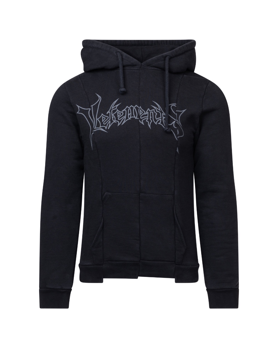 Vetements reconstructed metal-logo hoodie thumbnail