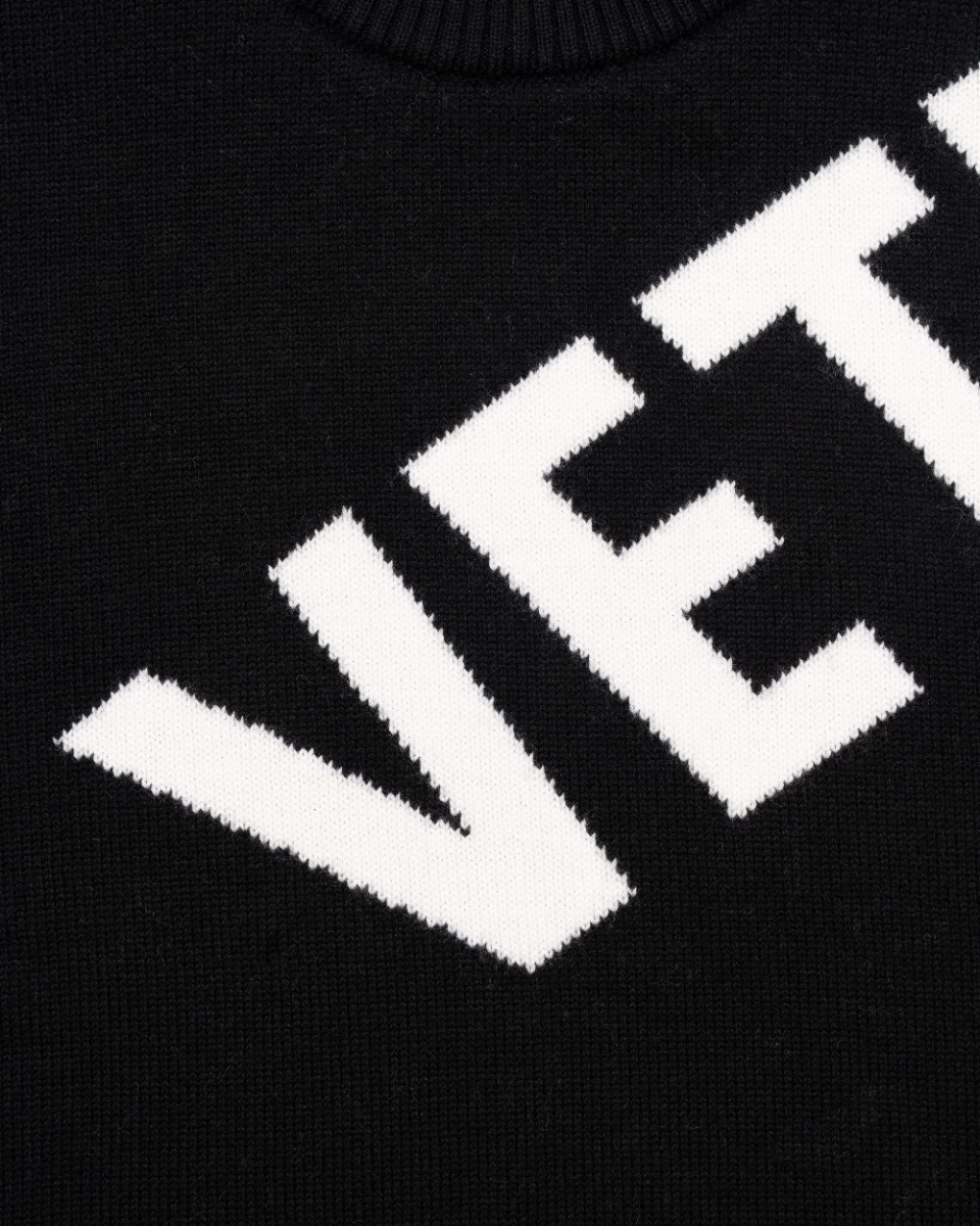 Vetements Intarsia logo knitted crewneck sweater thumbnail