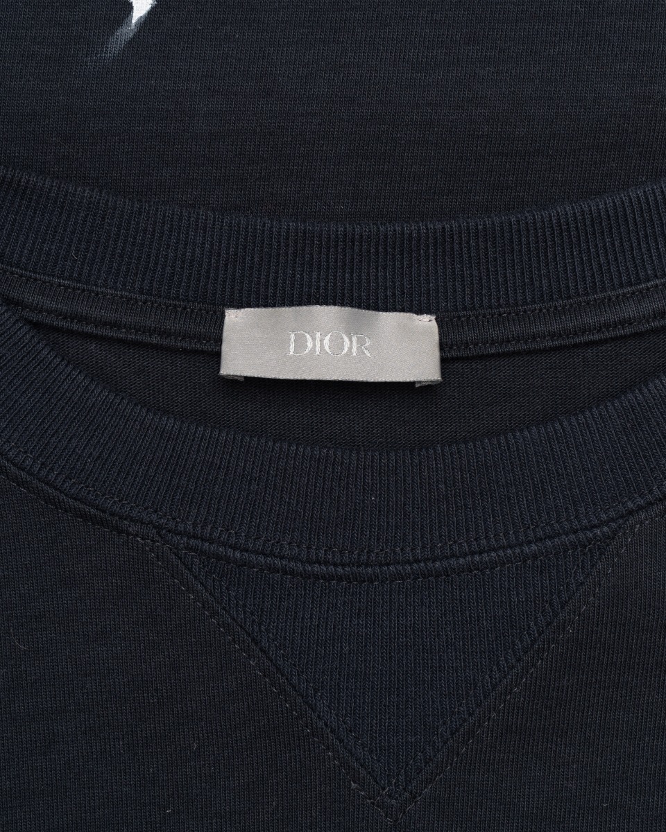 Dior x Cactus Jack logo embroidered navy t-shirt thumbnail