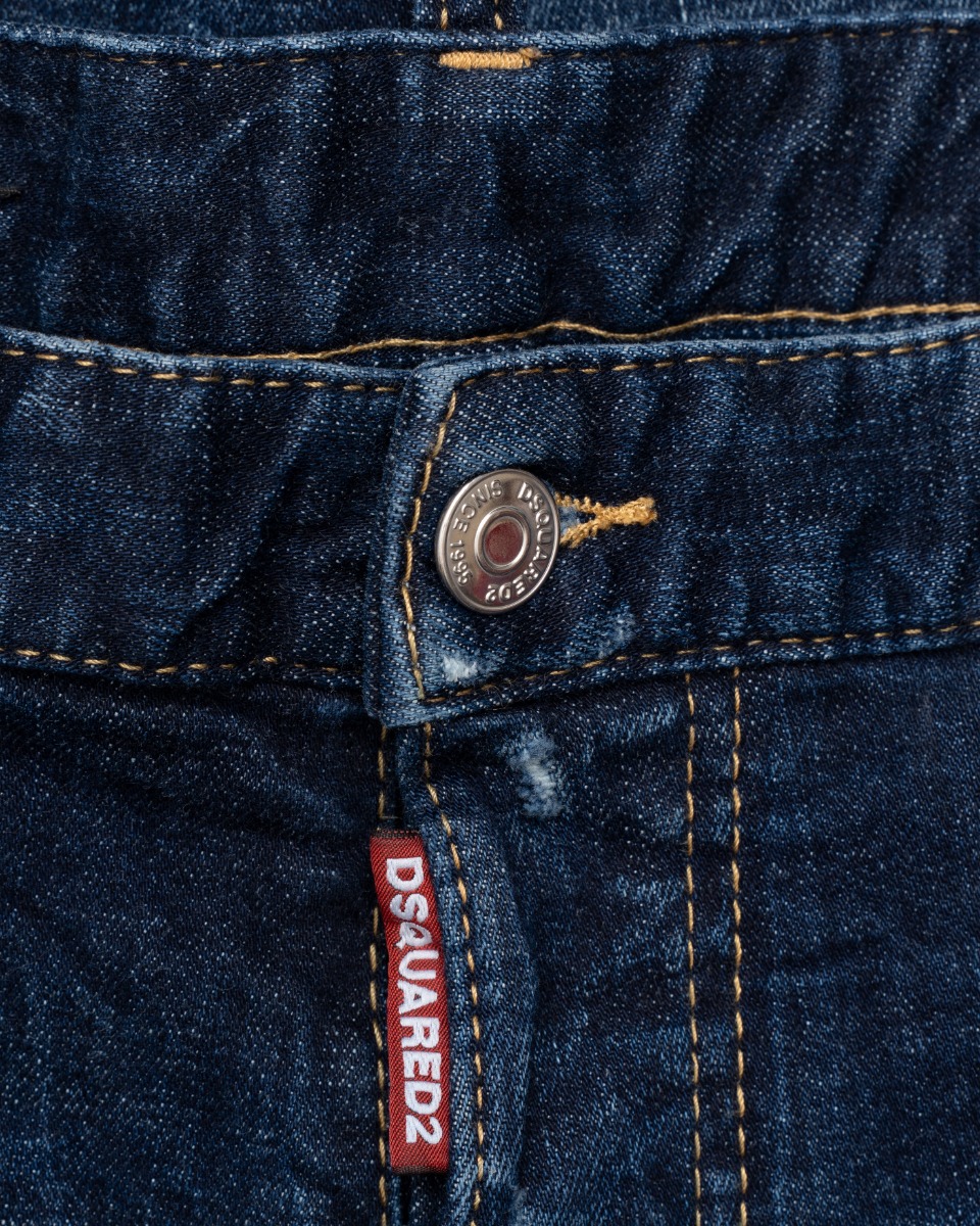 Dsquared2 splattered low waist denim pants - M thumbnail