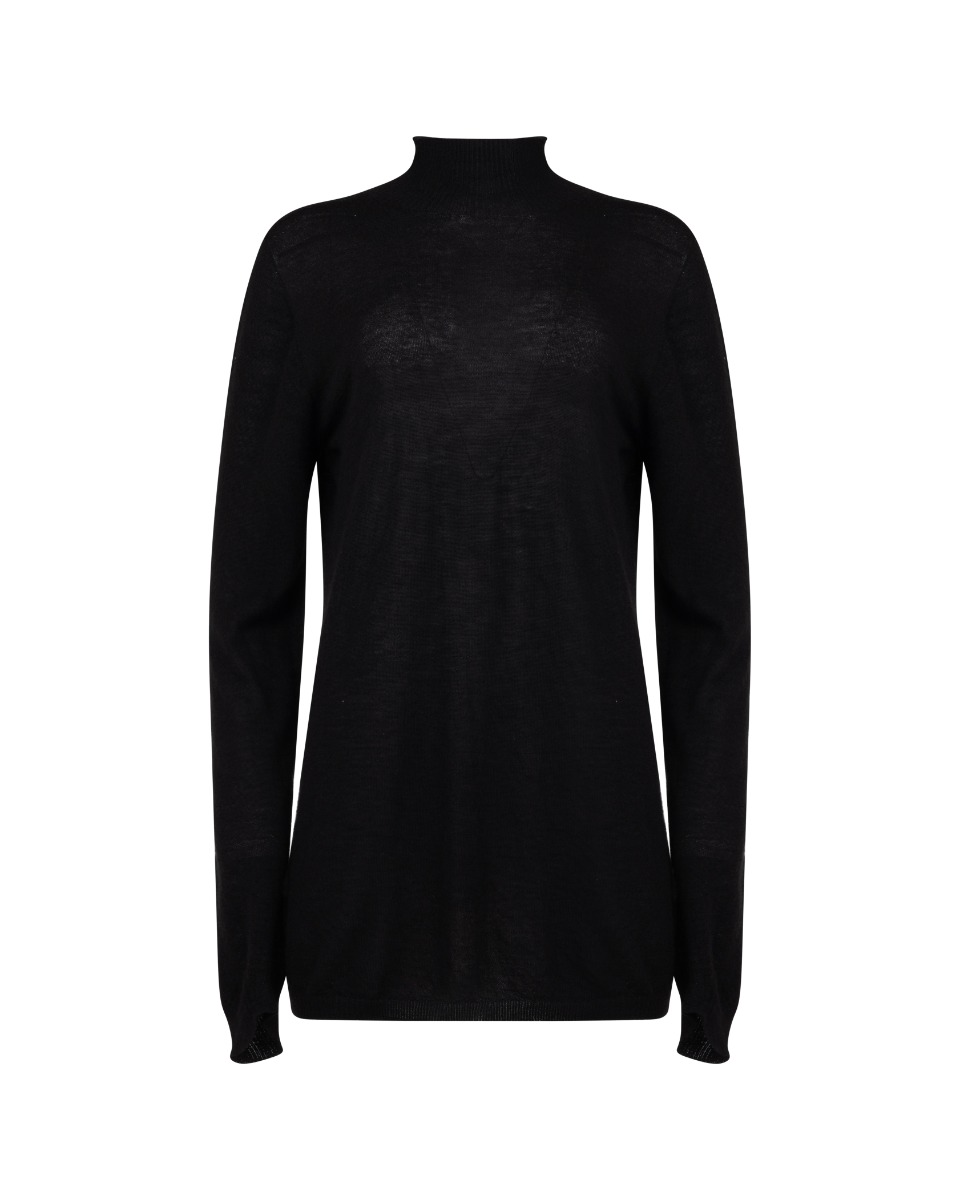 Rick Owens "MOODY" black cashmere sweater  thumbnail