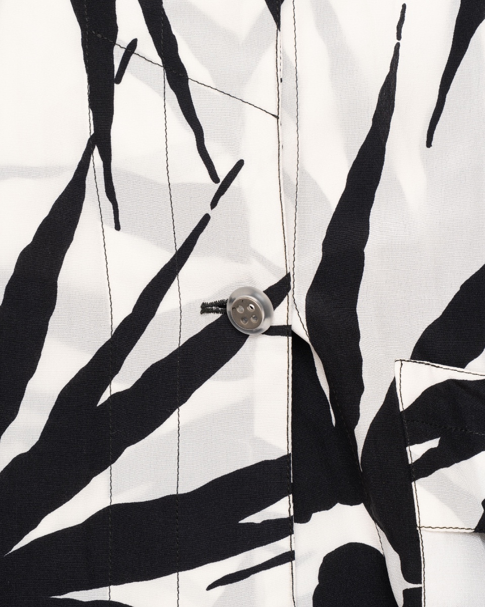 Gianni Versace abstract floral button-up shirt thumbnail