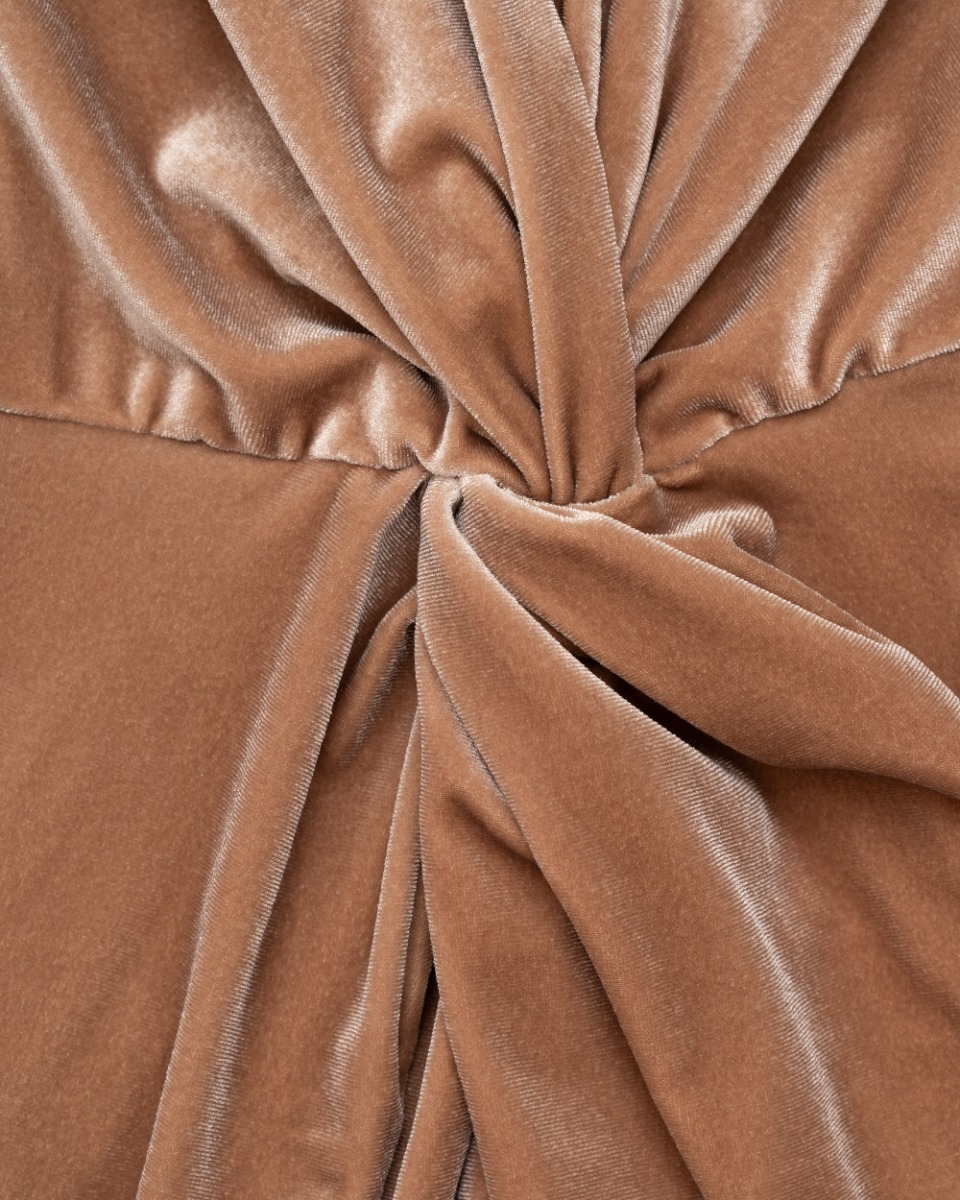 Halston velvet slip evening dress thumbnail