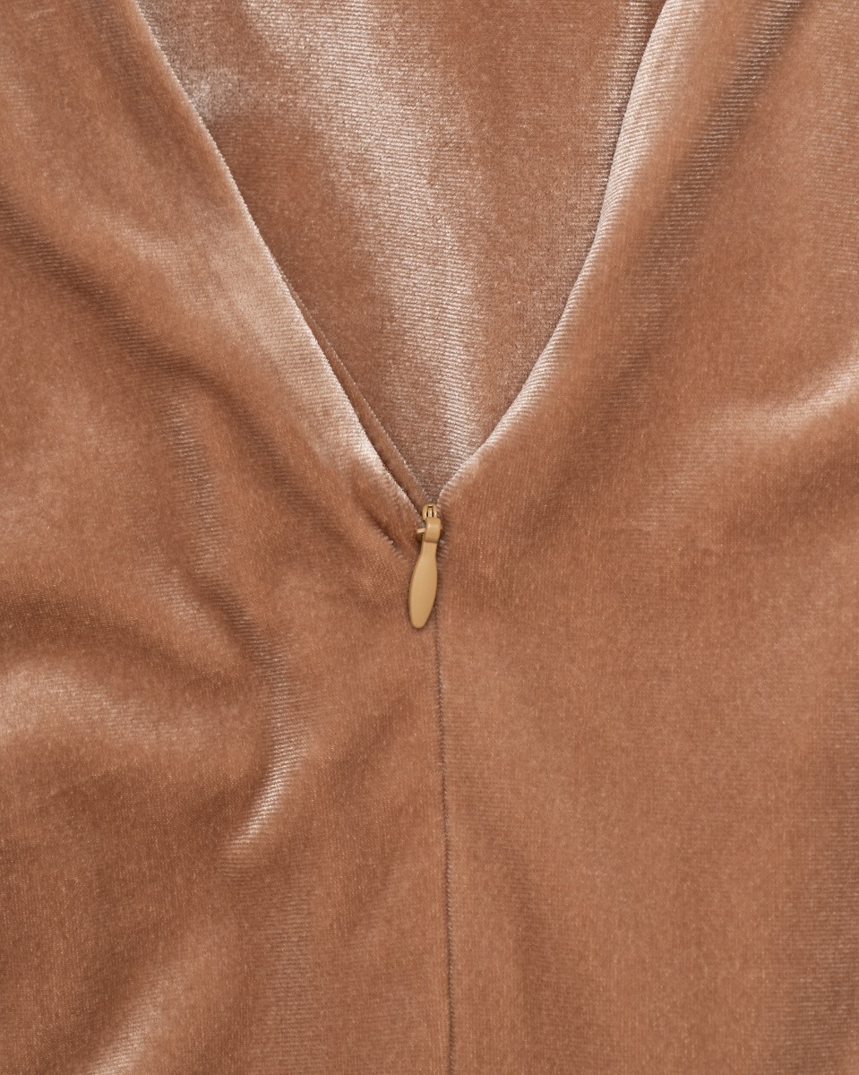 Halston velvet slip evening dress thumbnail