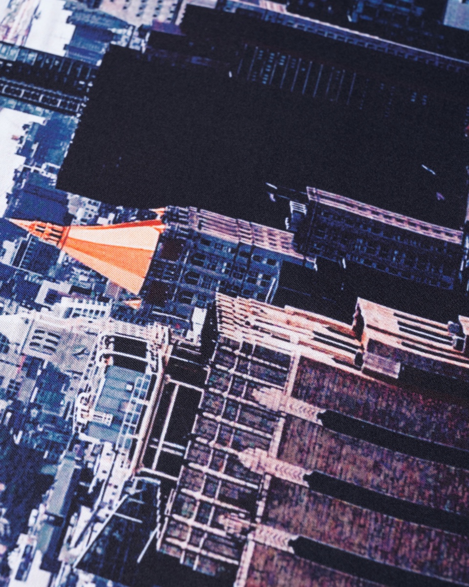 Acne Studios New York & Stockholm patchwork silk scarf thumbnail