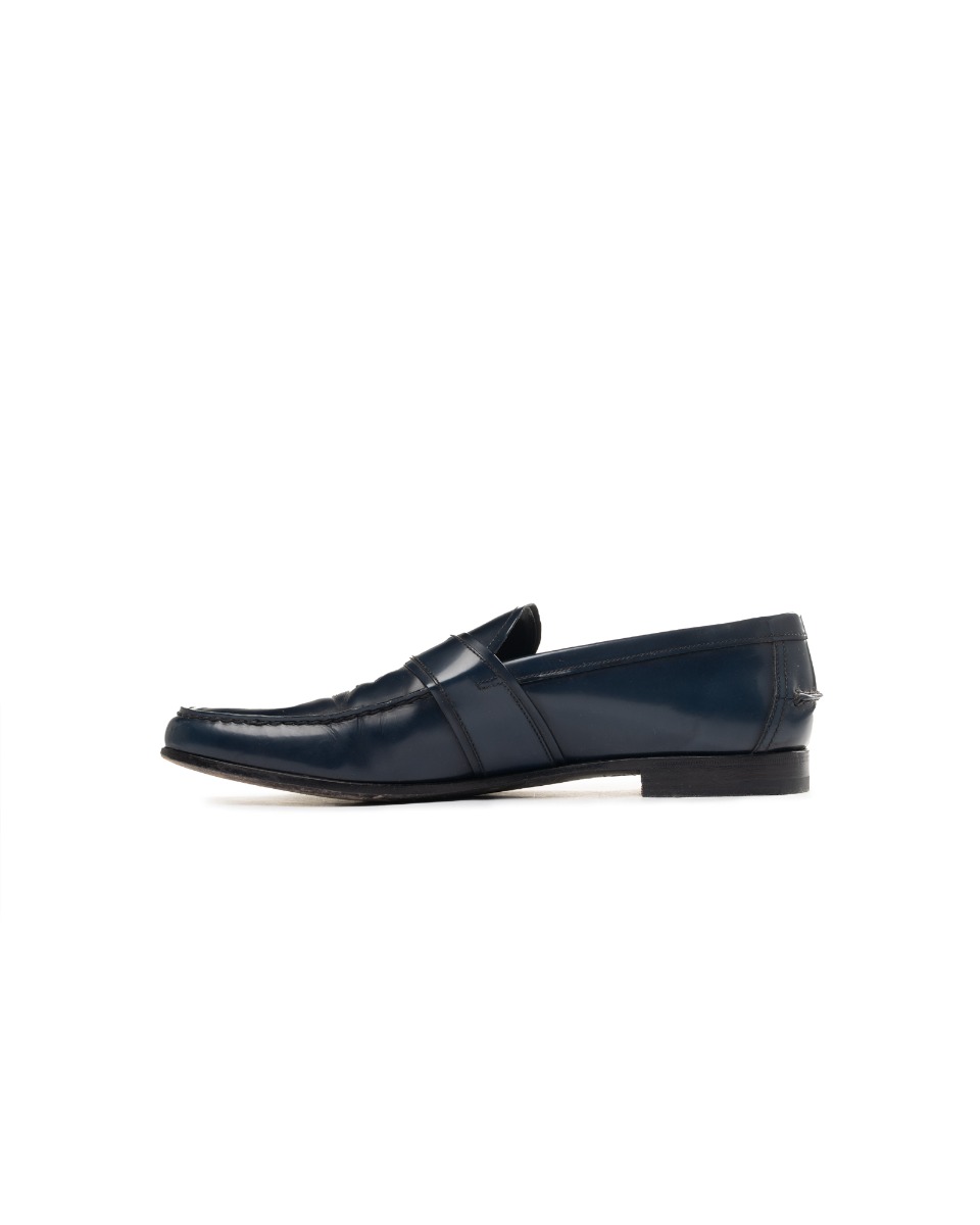 Prada "Sea Blue" leather loafers thumbnail