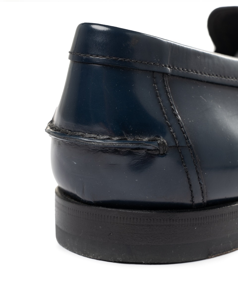 Prada "Sea Blue" leather loafers thumbnail