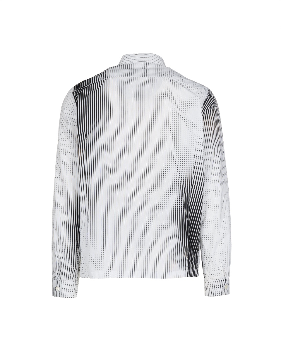 Prada Digital striped zip-fastening shirt thumbnail