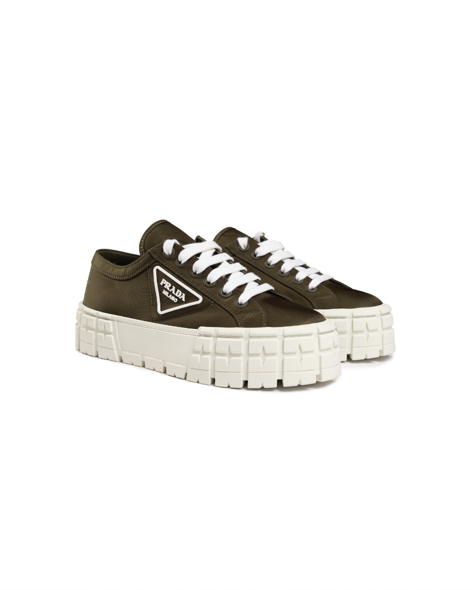 Prada Double Wheel platform nylon sneakers thumbnail