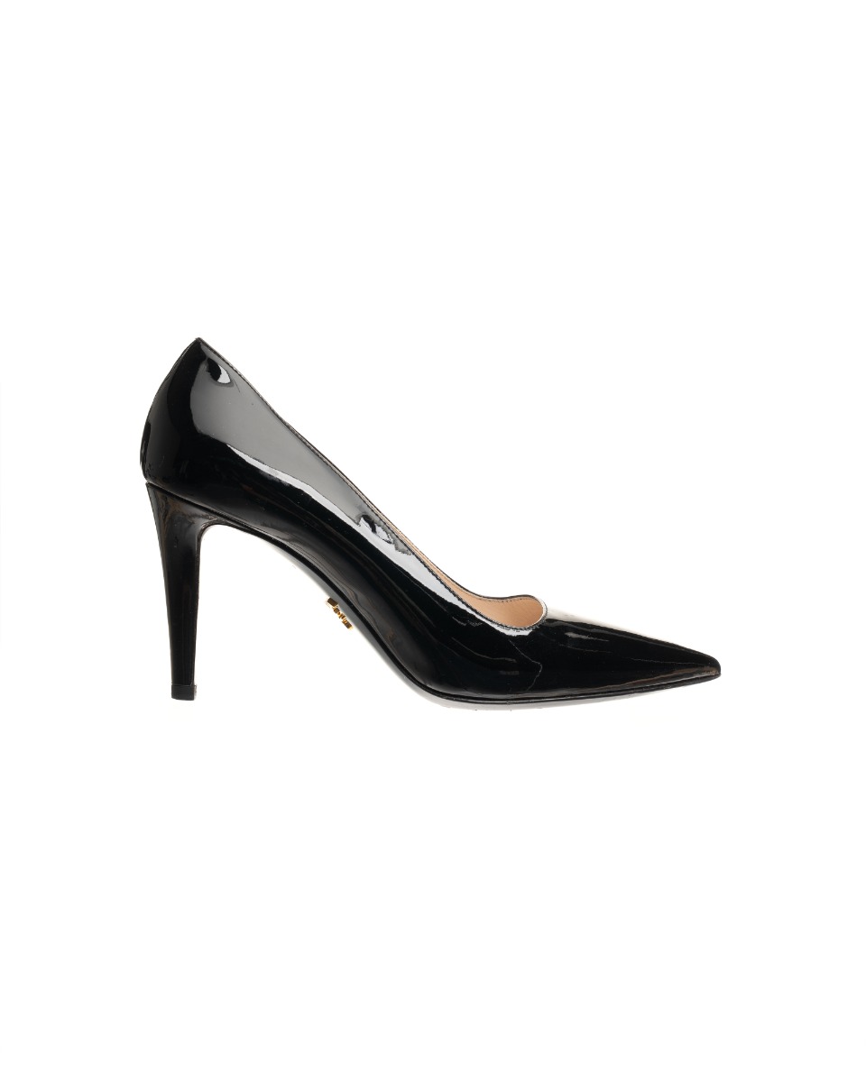 Prada patent leather pointy toe pump heels thumbnail