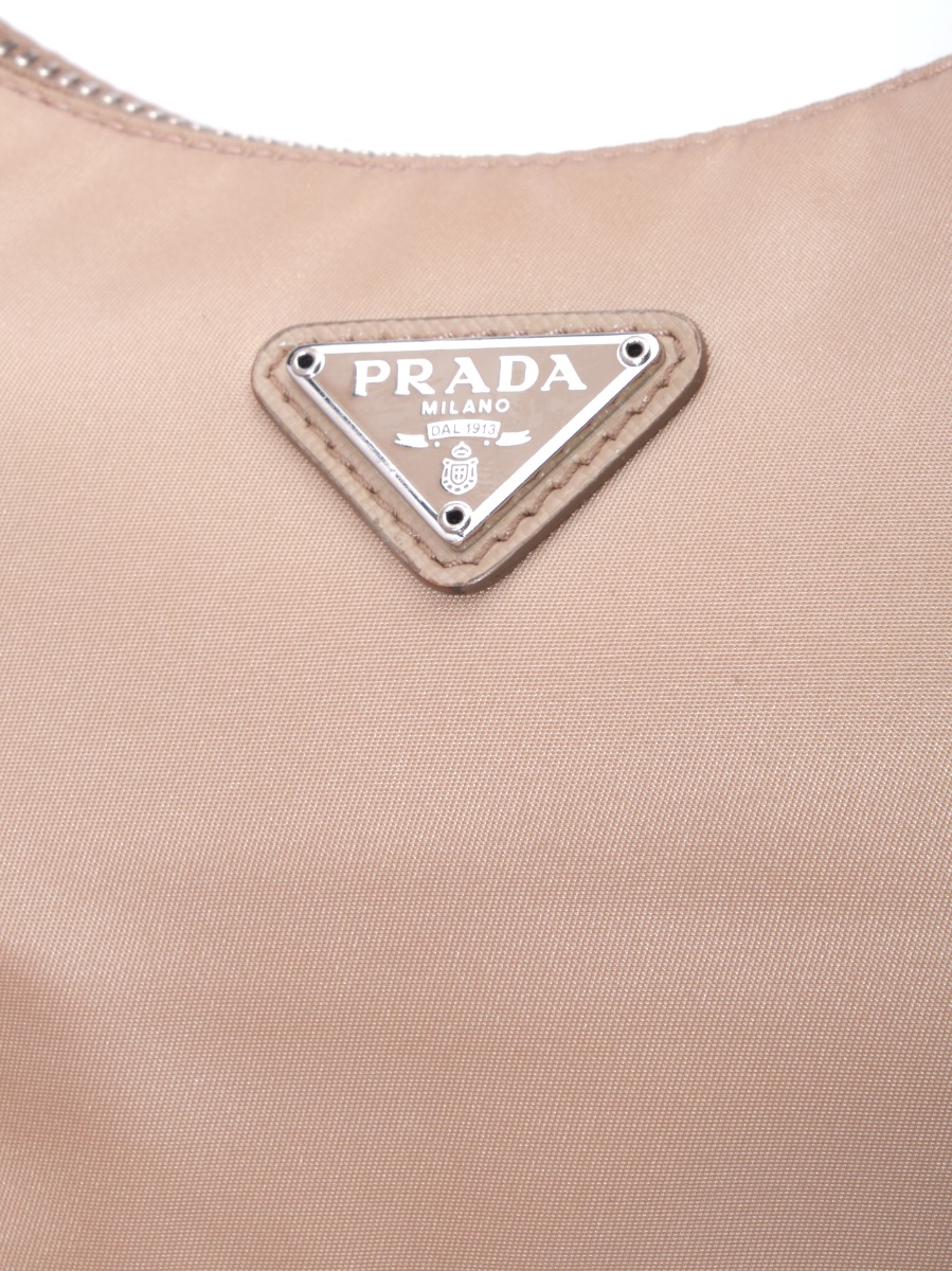 Prada Hobo beige nylon bag thumbnail