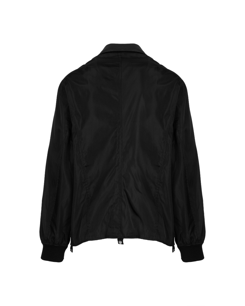 Prada Chore leather paneled nylon jacket thumbnail