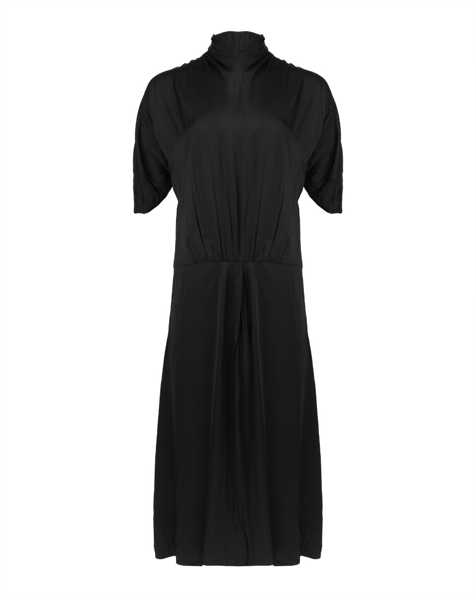 Prada pleated viscose shift dress thumbnail