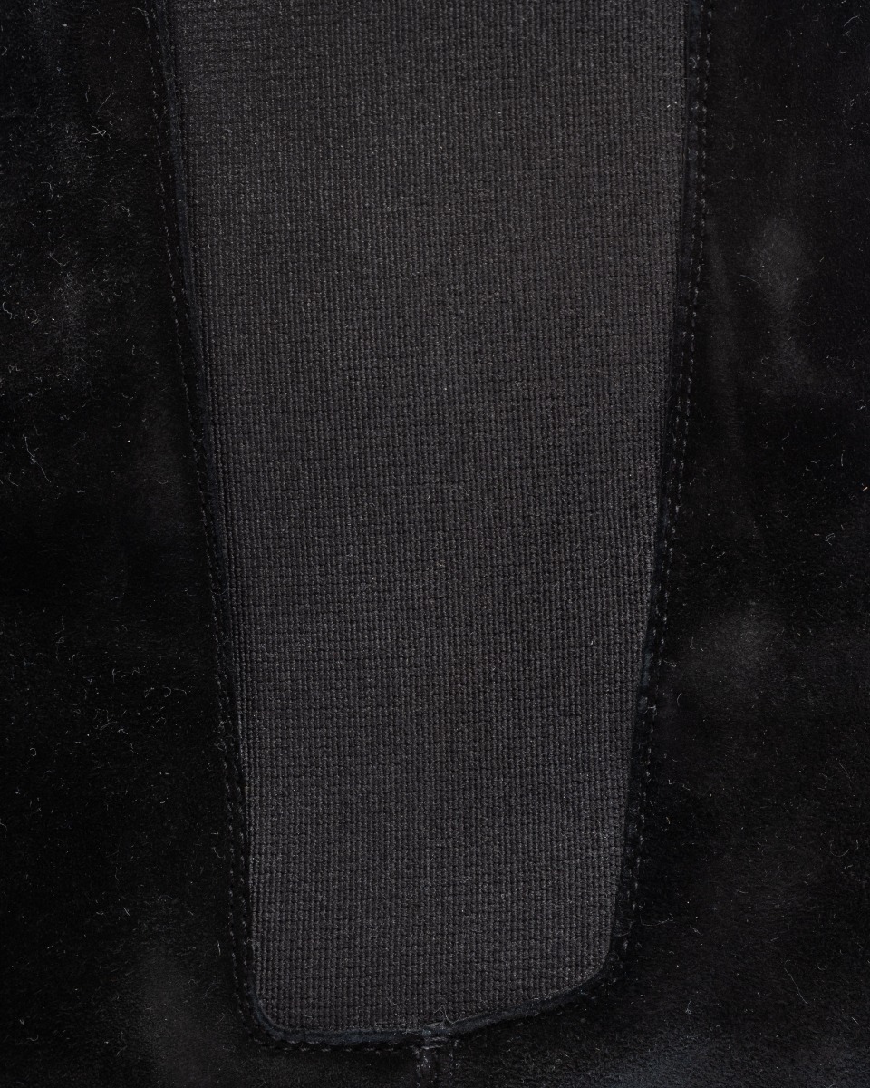 Saint Laurent Wyatt Chelsea suede black boots thumbnail