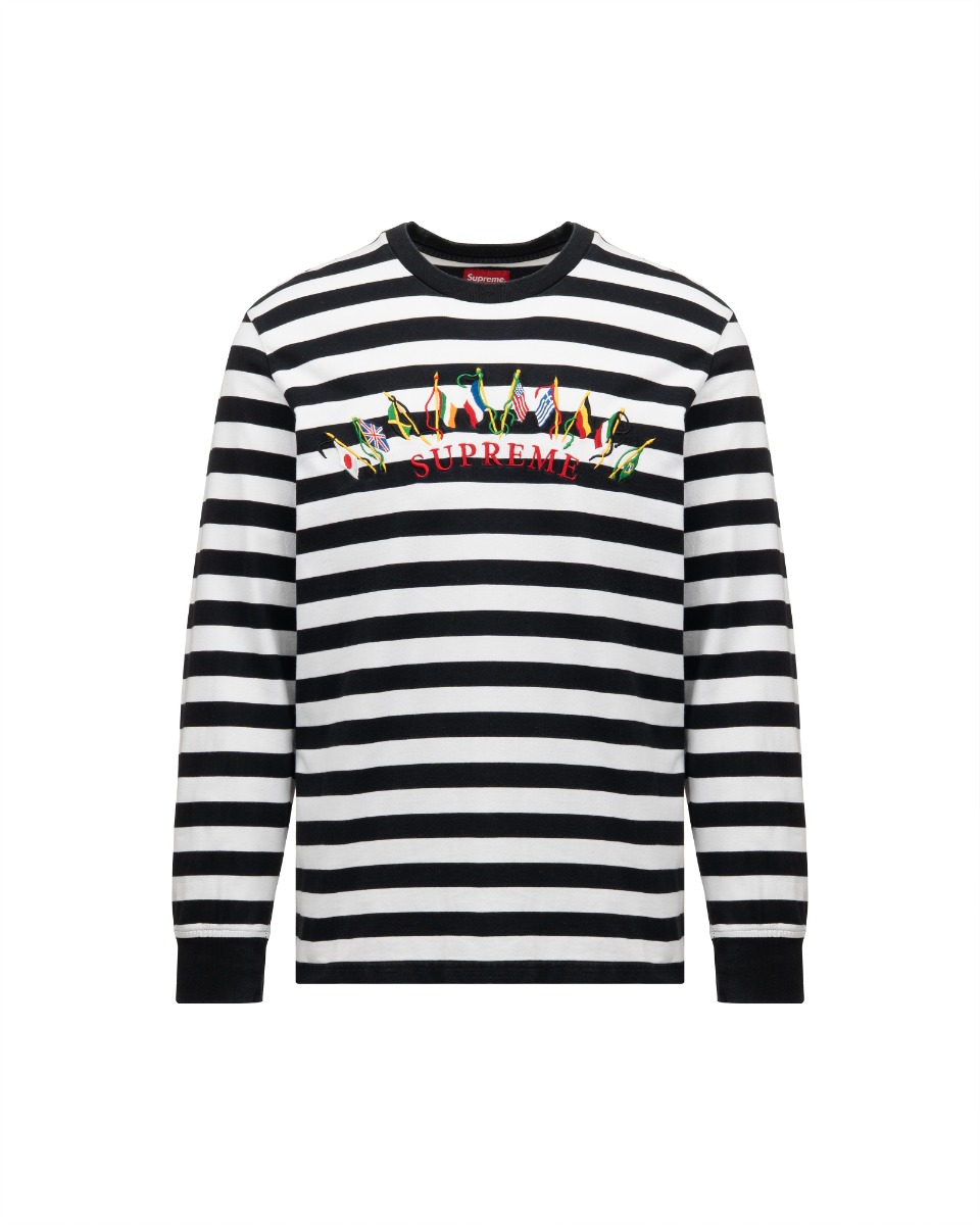 Supreme flags "White Stripe" long sleeve t-shirt  thumbnail