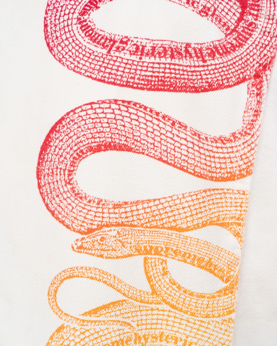 Supreme x Hysteric Glamour snake white denim trucker jacket thumbnail