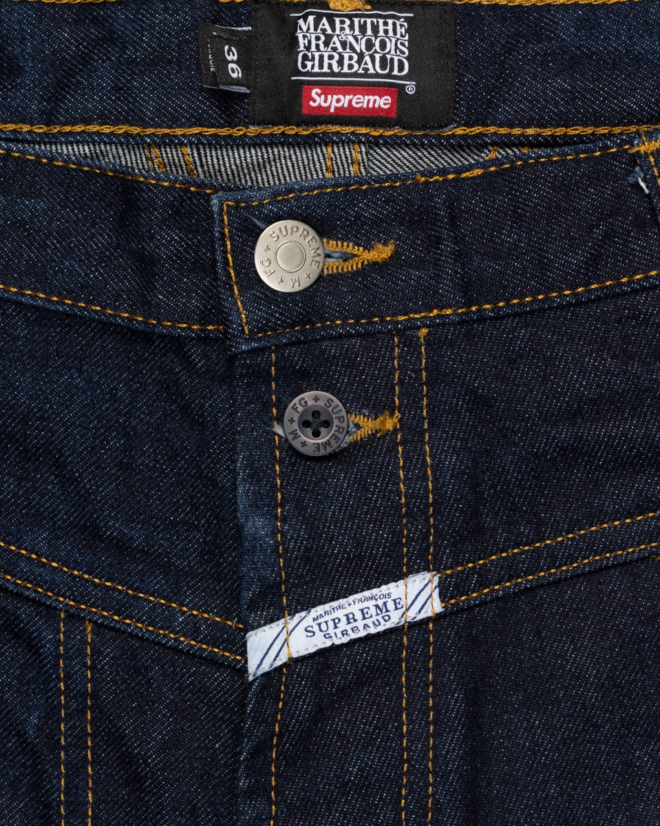 Supreme x Marithé + François Girbaud X-SEAM Indigo denim shorts thumbnail