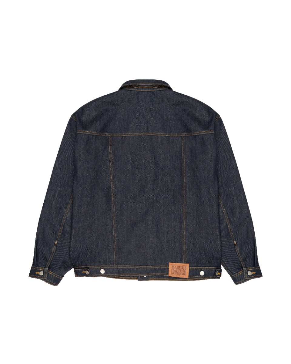 Supreme x Marithé + François Girbaud X-SEAM Indigo denim trucker jacket thumbnail