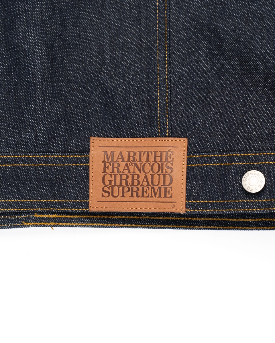 Supreme x Marithé + François Girbaud X-SEAM Indigo denim trucker jacket thumbnail