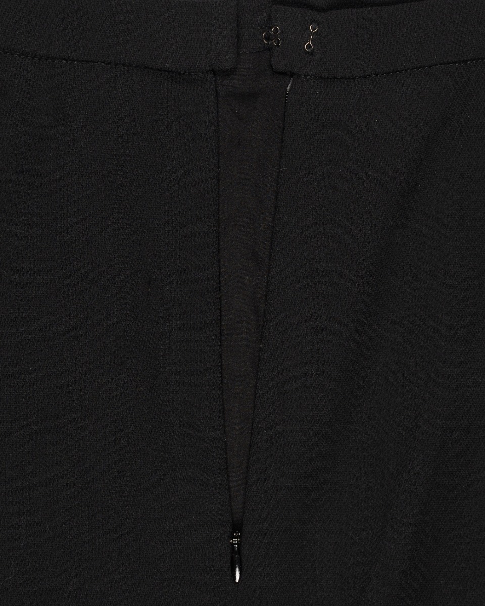 Chanel laine black mini skirt thumbnail