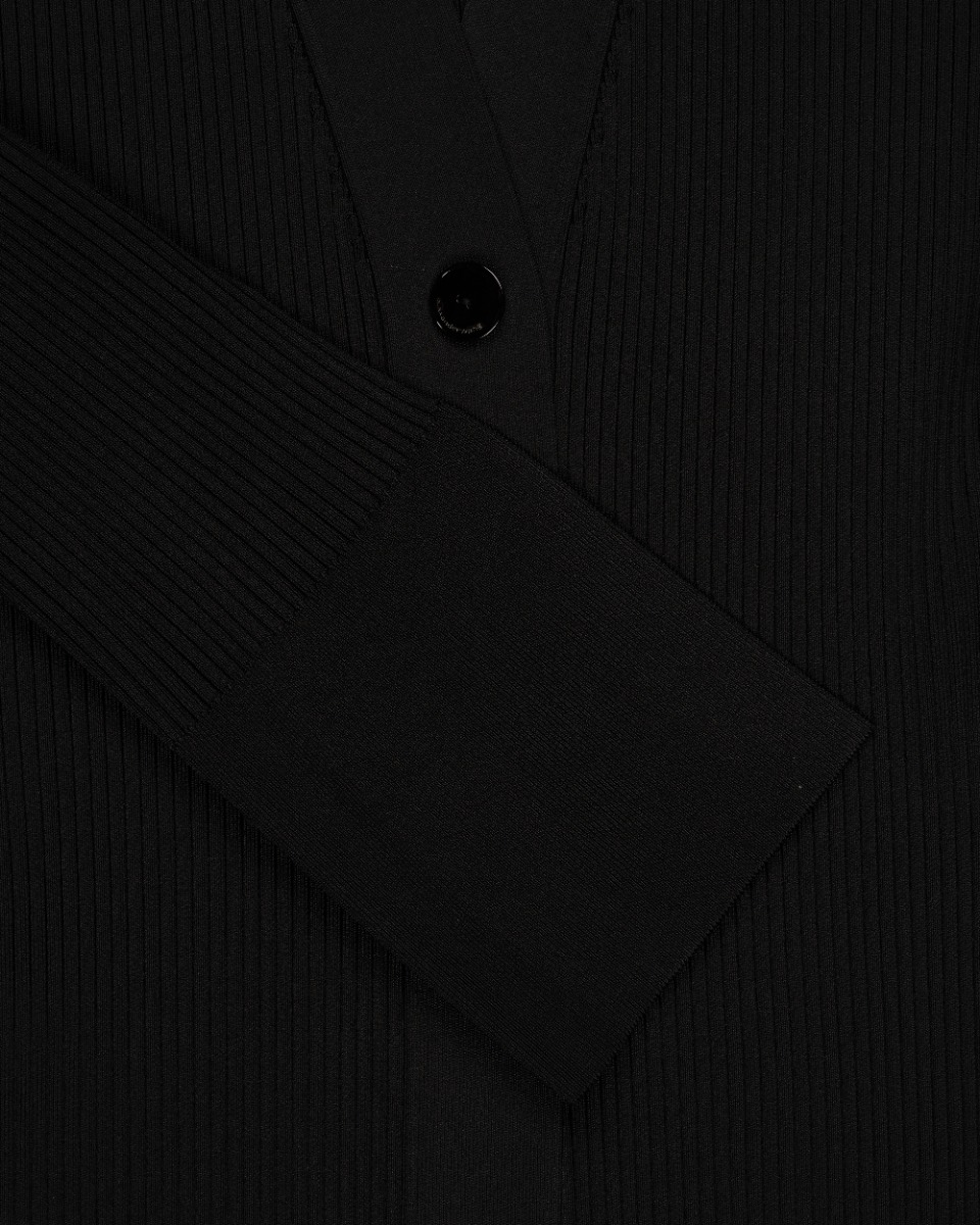 Alexander Wang Split Cuffs ribbed knitt cardigan sweater thumbnail