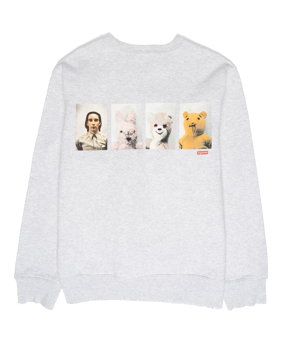 Supreme x Mike Kelly "AhhYouth!" heather grey crewneck sweatshirt thumbnail