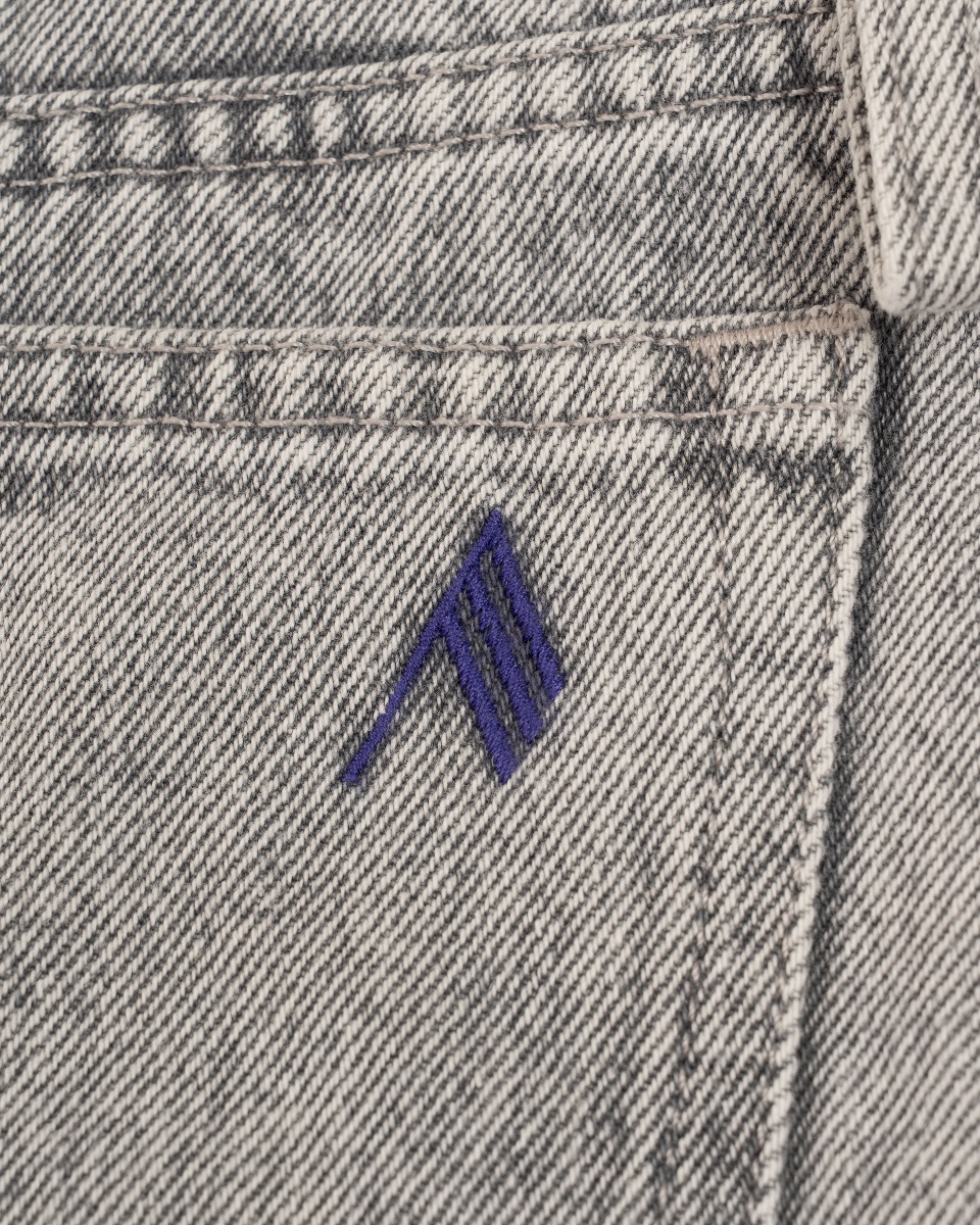 The Attico cut-out denim mini skirt thumbnail