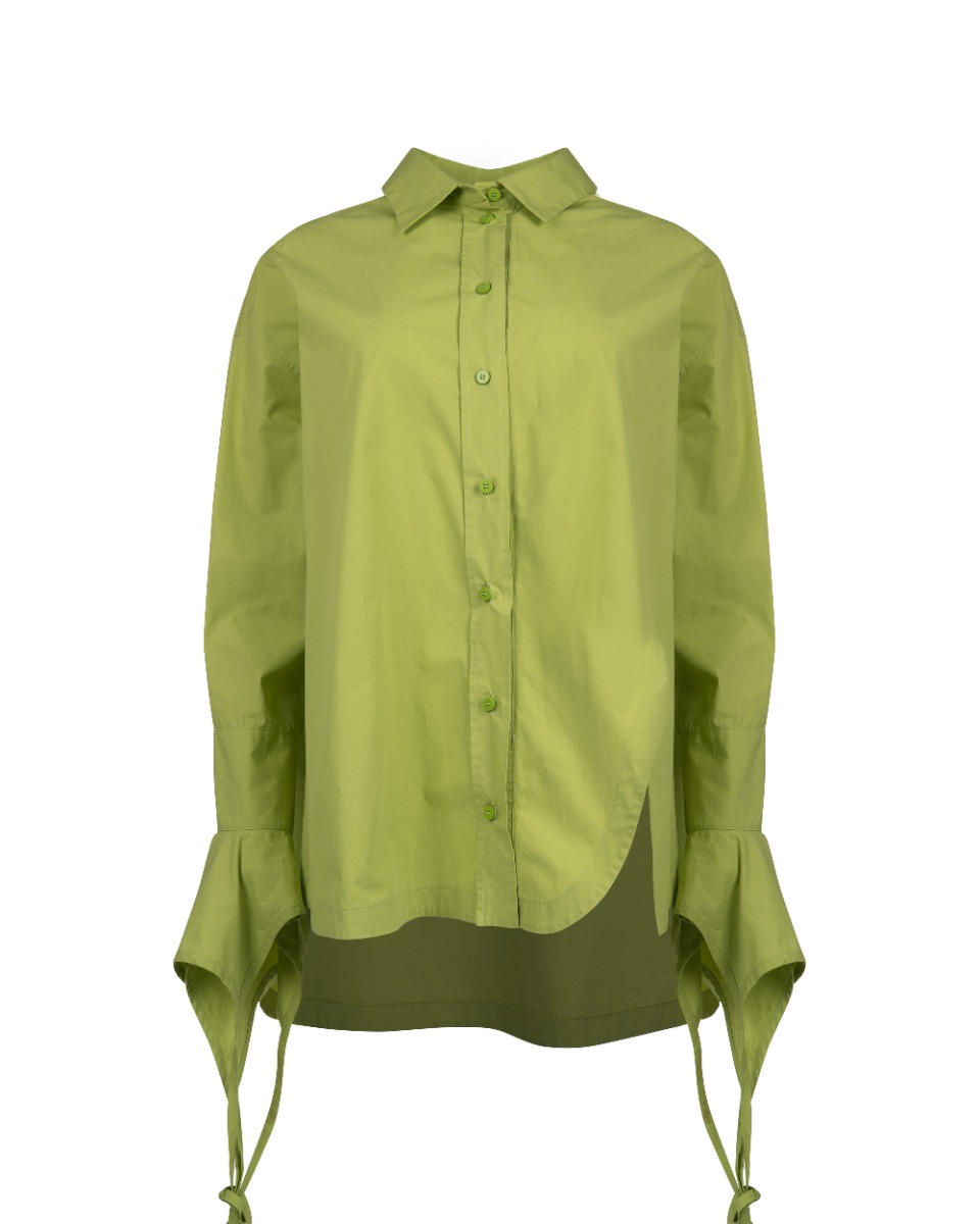 The Attico Silvya poplin mini button-up dress thumbnail