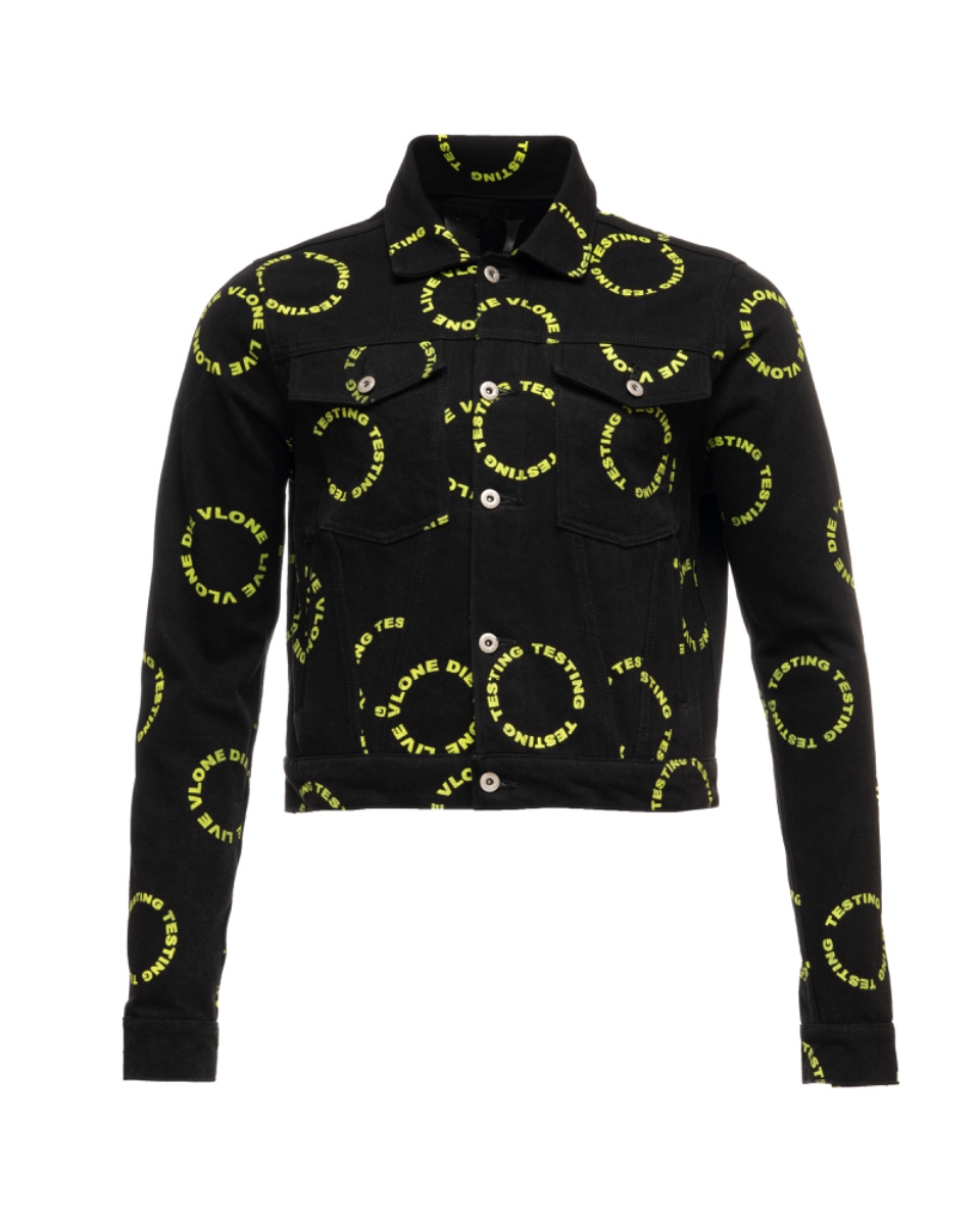 Vlone x A$AP Rocky "Testing / Live Vlone Die Vlone" denim jacket thumbnail