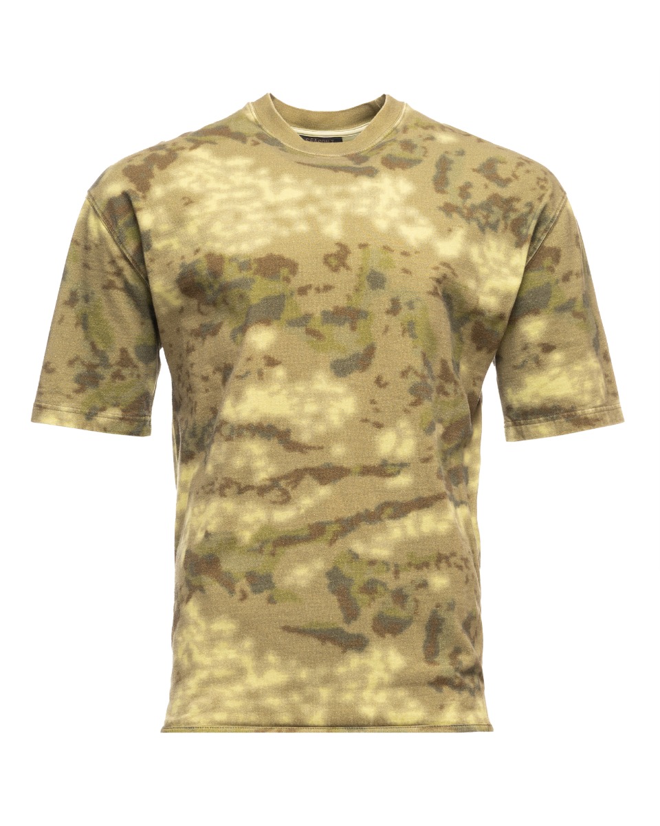 Yeezy Season 3 heavy knit oversize camo t-shirt thumbnail