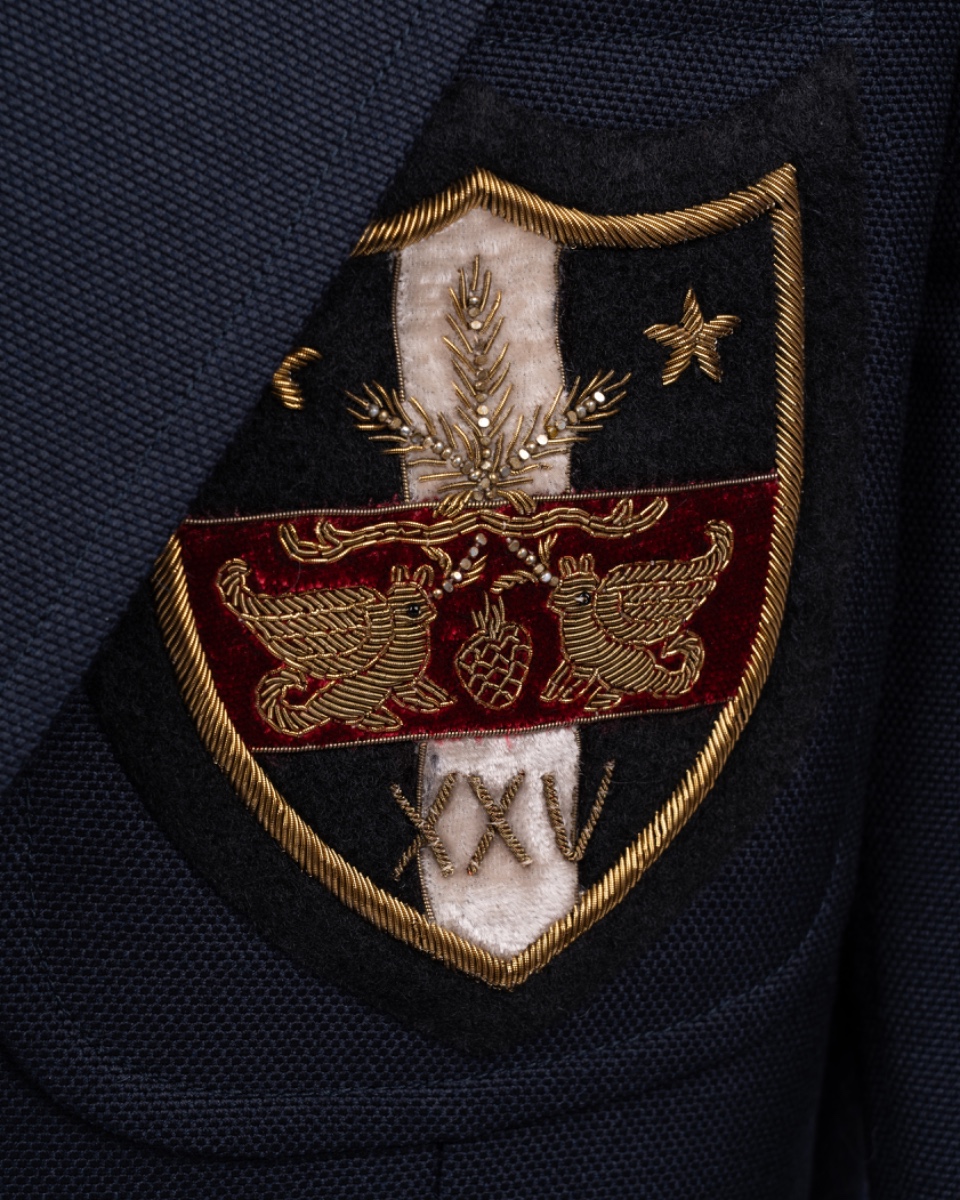 Gucci Chateau Marmont hollywood embroidered navy blazer jacket thumbnail